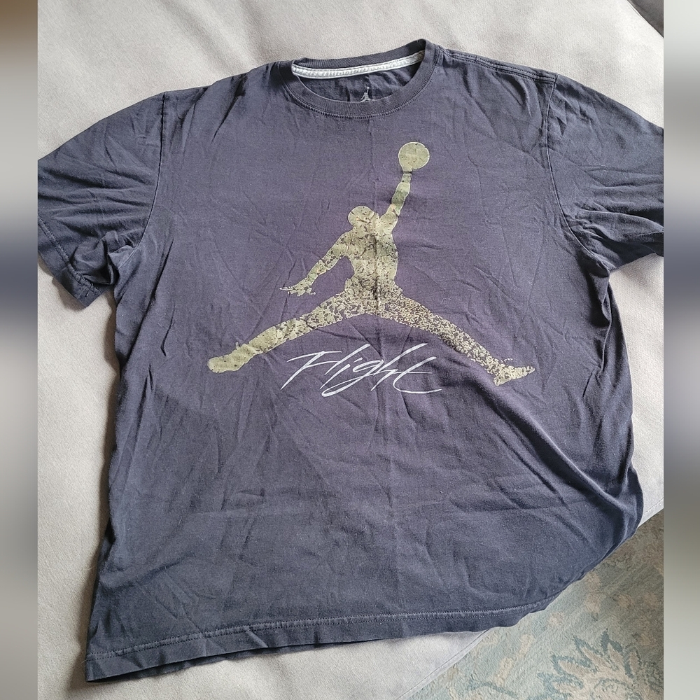 Faded Jordan Black T-Shirt Large